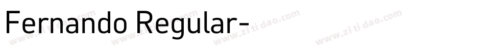 Fernando Regular字体转换